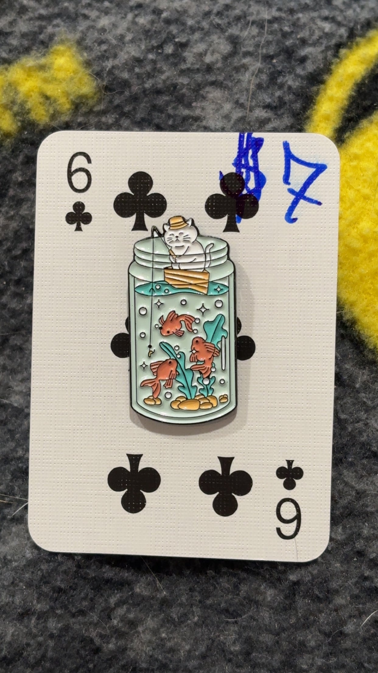 Koi Pond Jar Enamel Pin