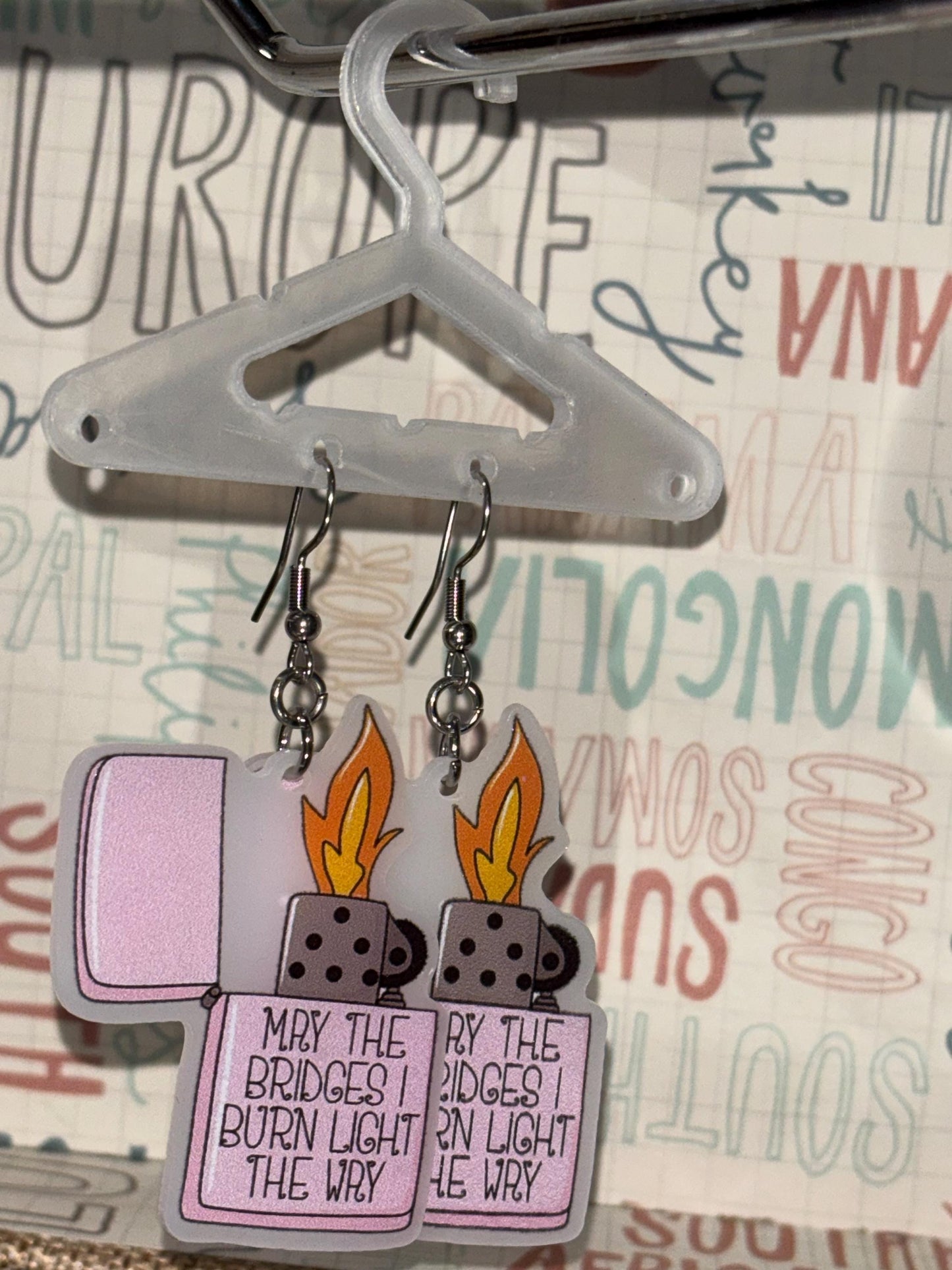 Burn Bridges Earrings