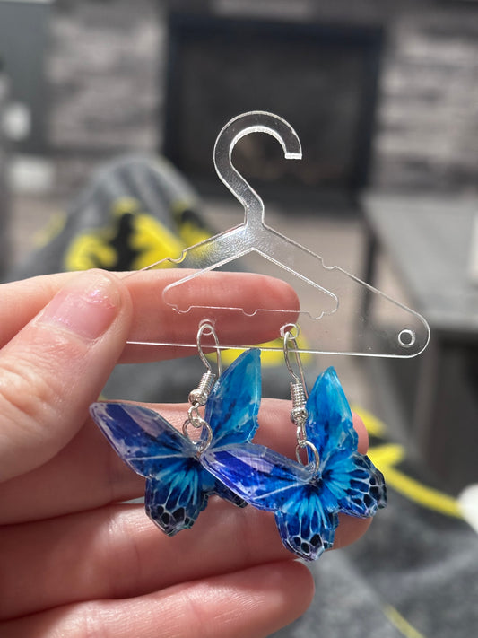 Blue Butterfly Earrings
