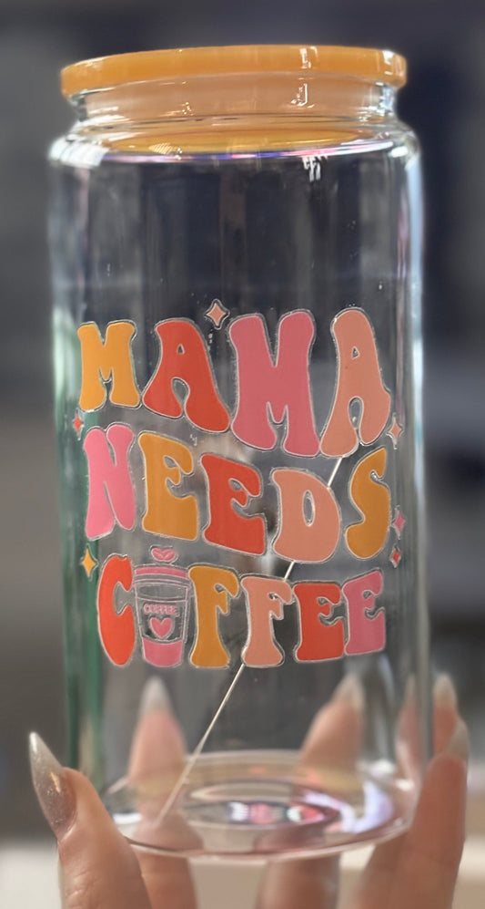 “Mom” Glass Cups