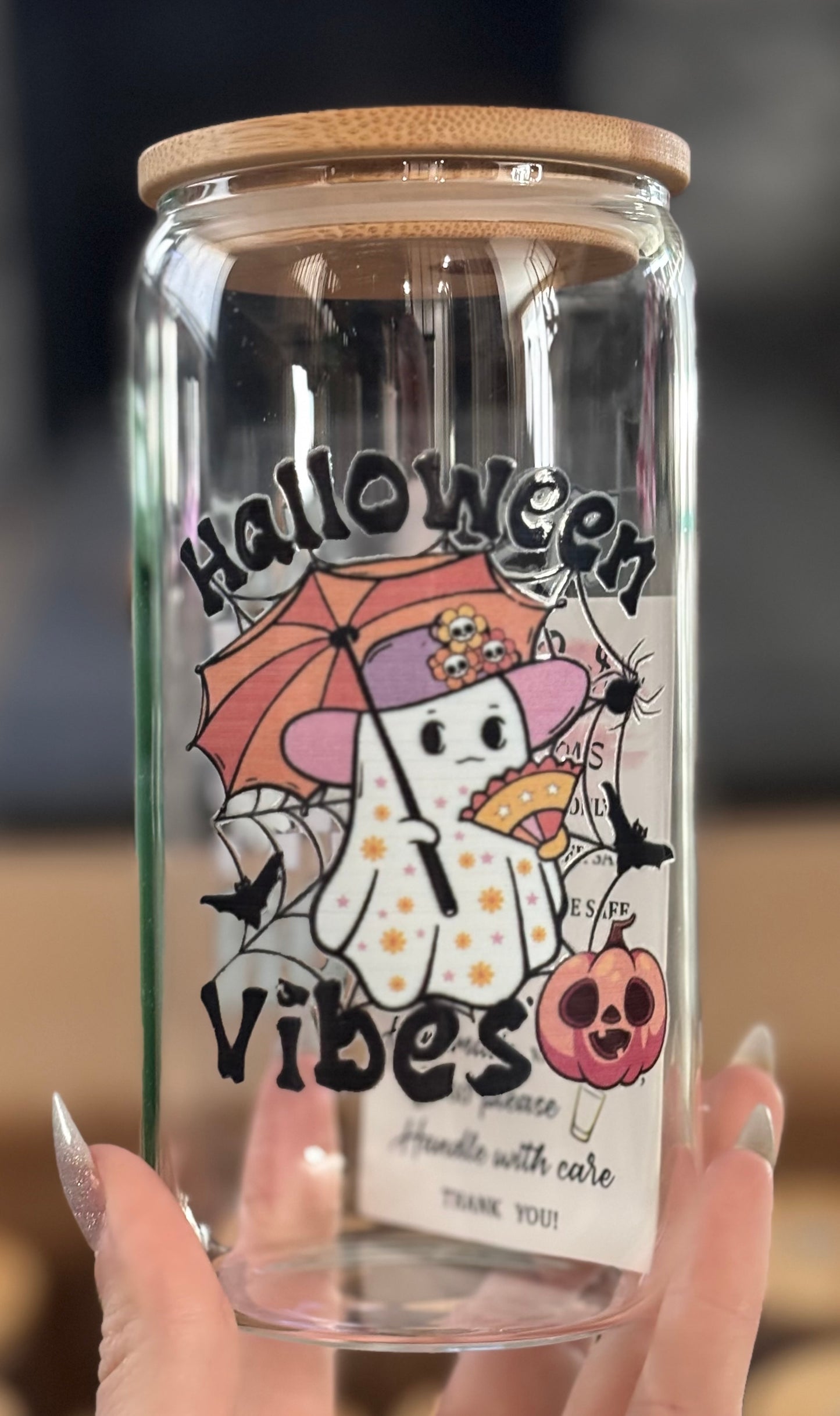 Halloween Glass Cup