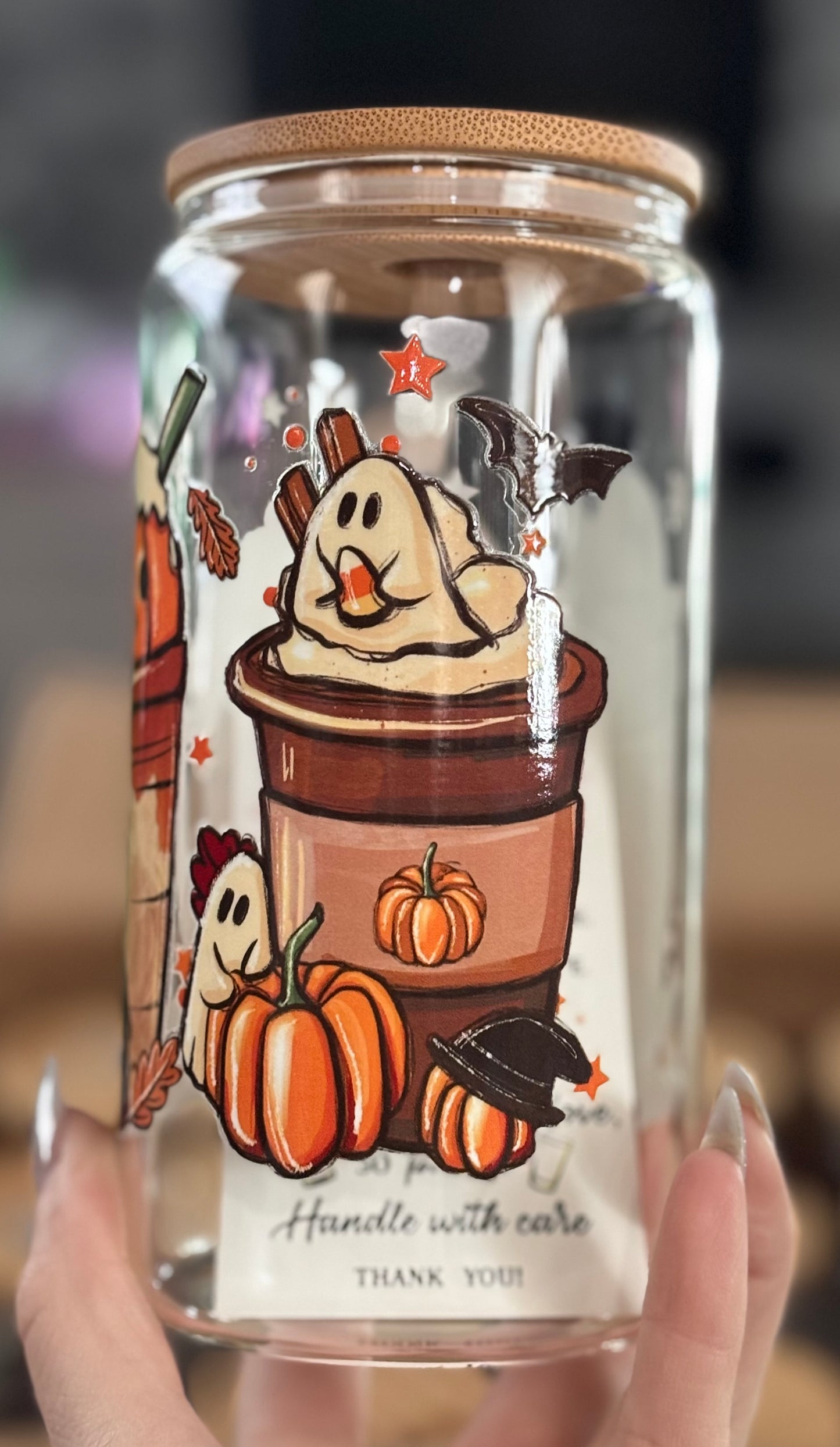 Halloween Glass Cup