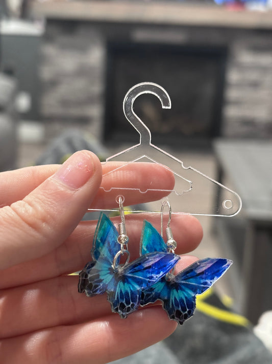 Blue Butterfly Earrings
