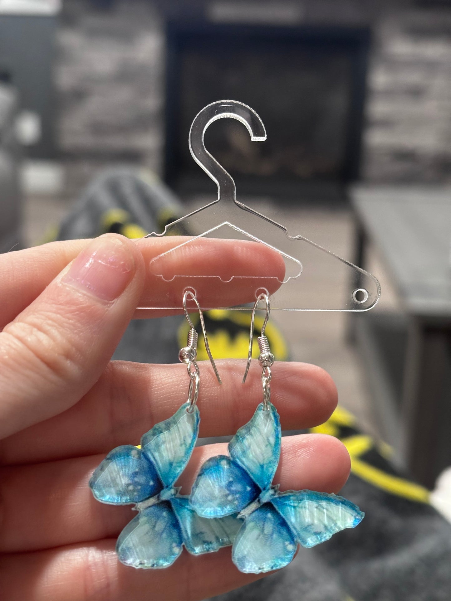Blue Butterfly Earrings
