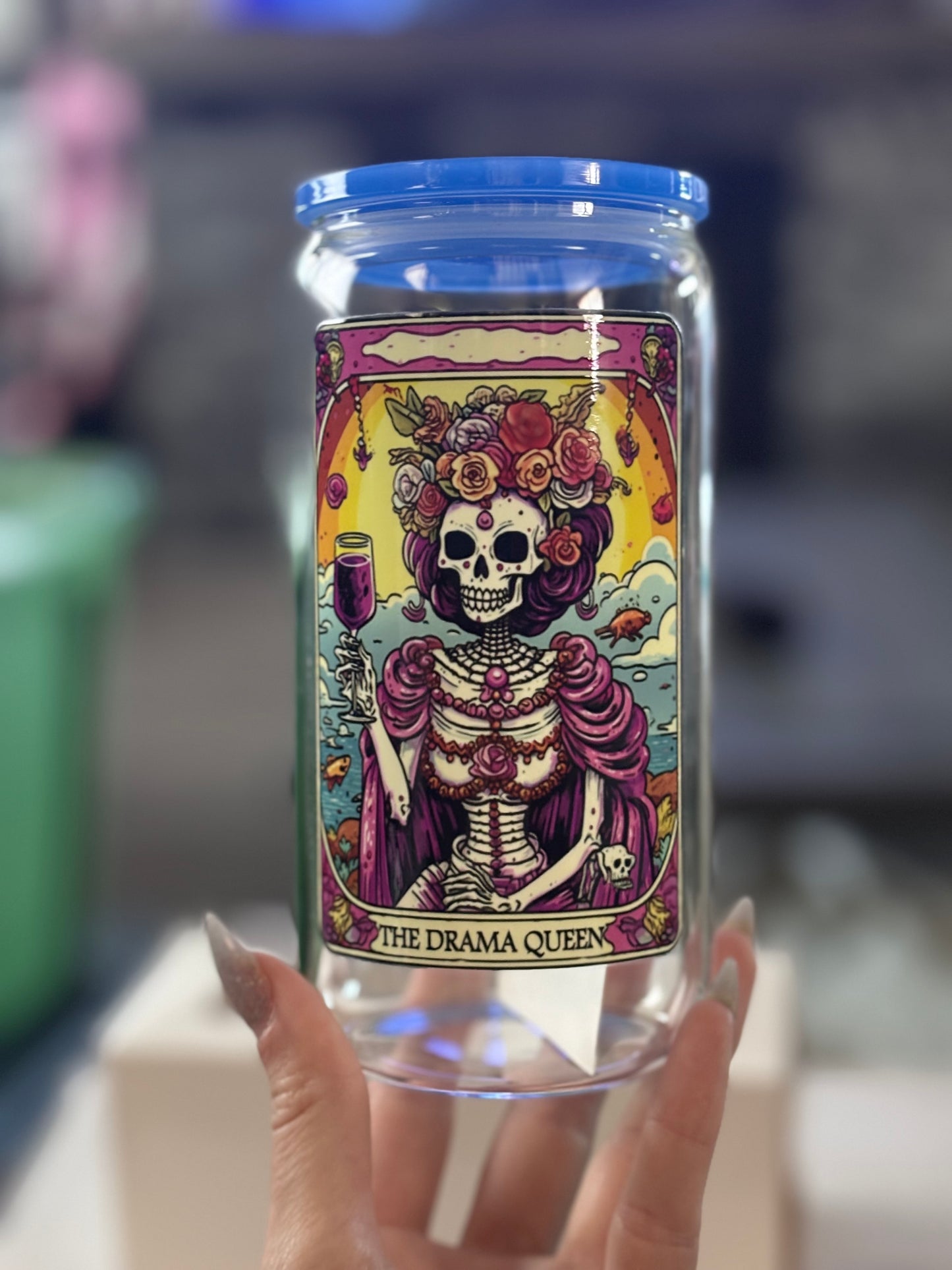 Tarot Card Inspired Glass Cups