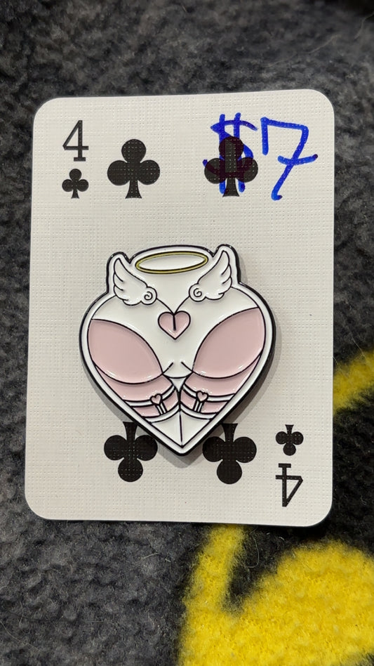 Angel Booty Enamel Pin