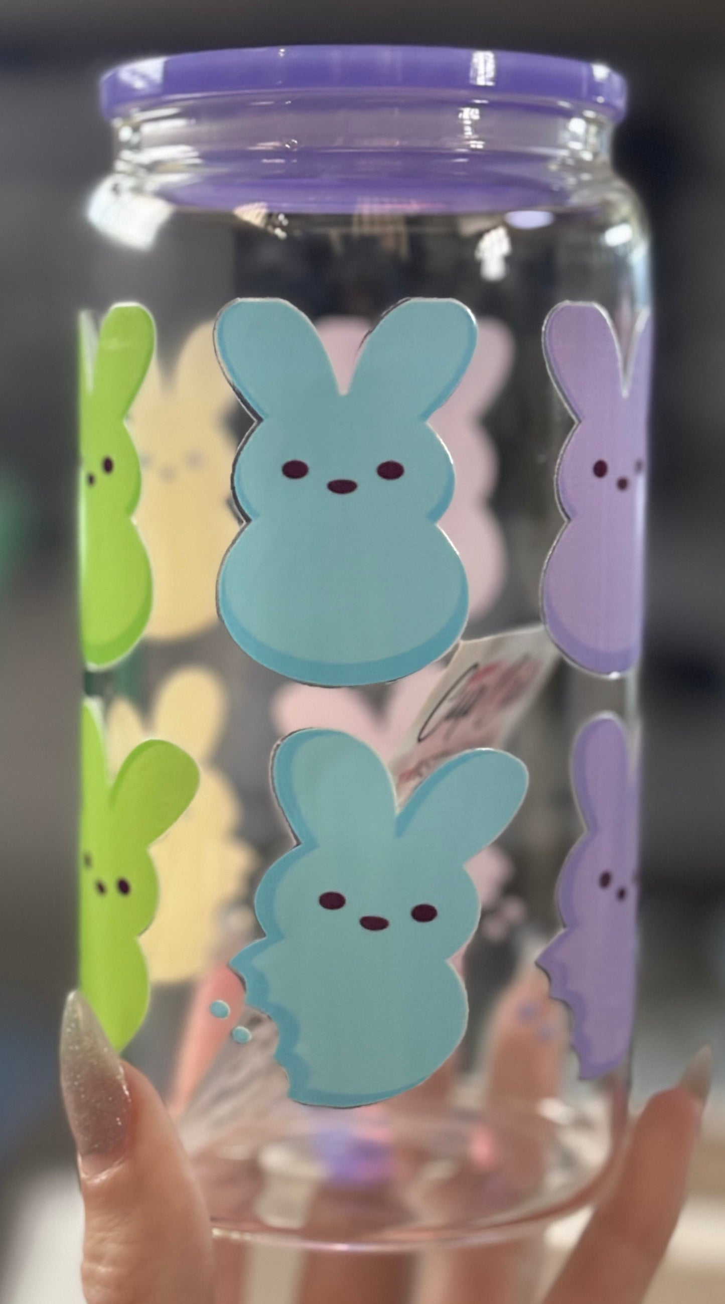 Peeps Glass Cup