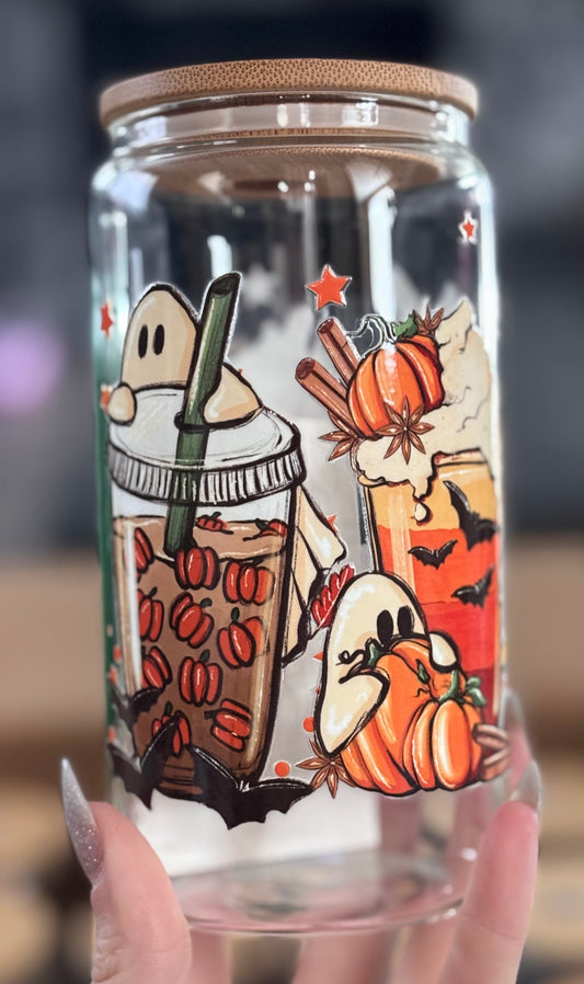Halloween Glass Cup