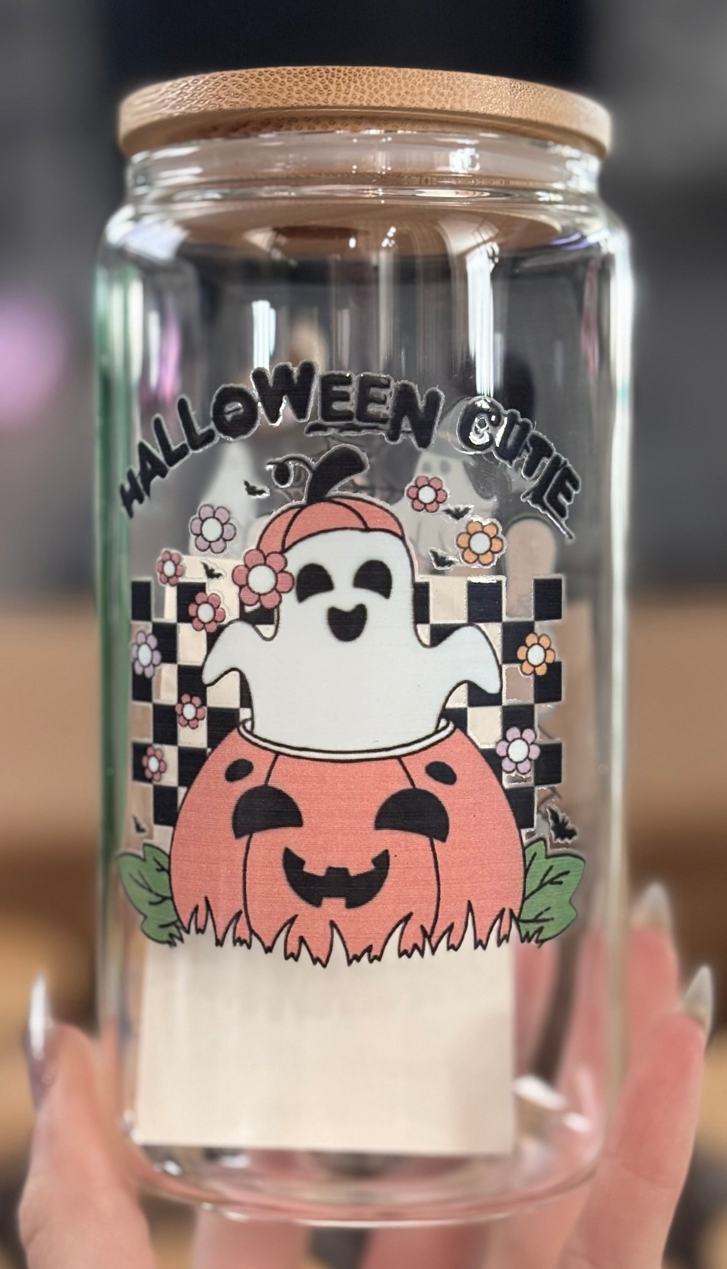 Halloween Glass Cup