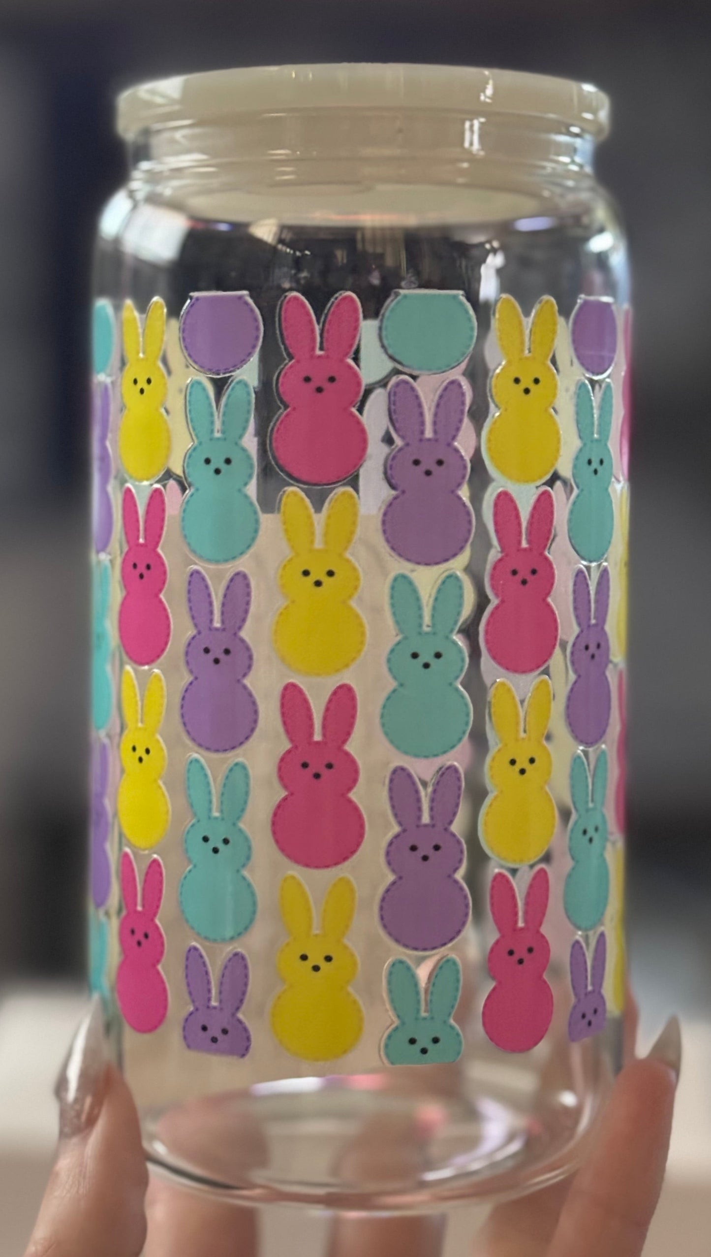 Peeps Glass Cup