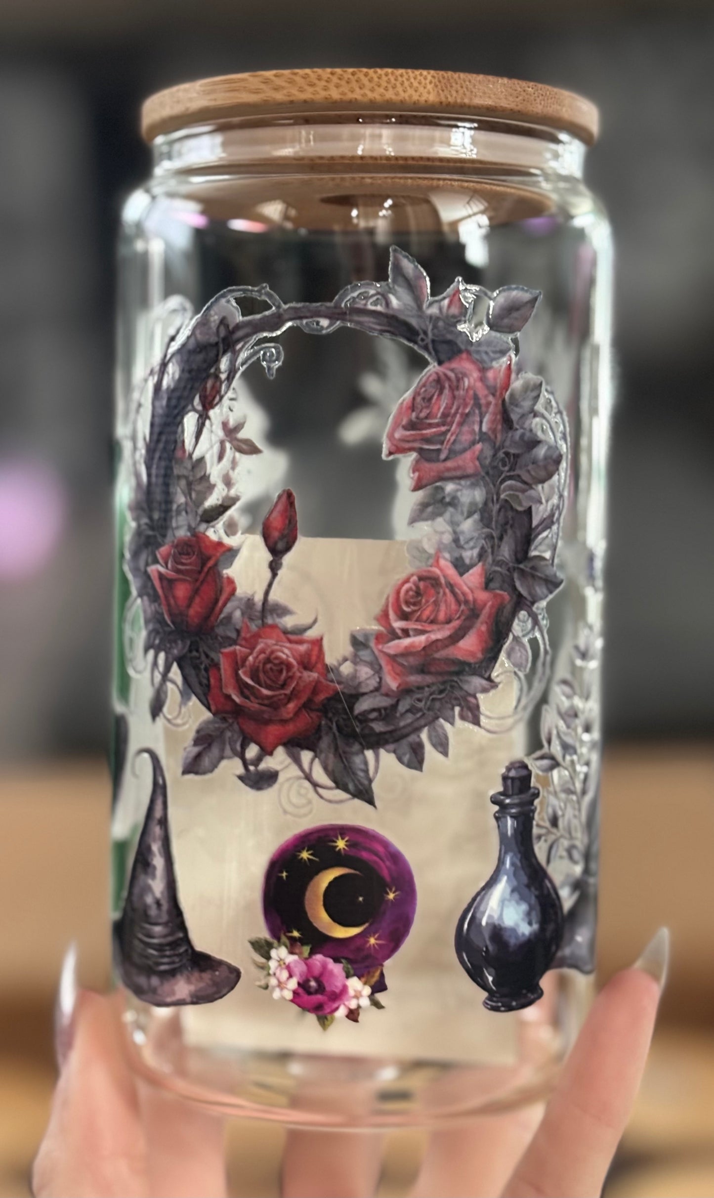 Halloween Glass Cup