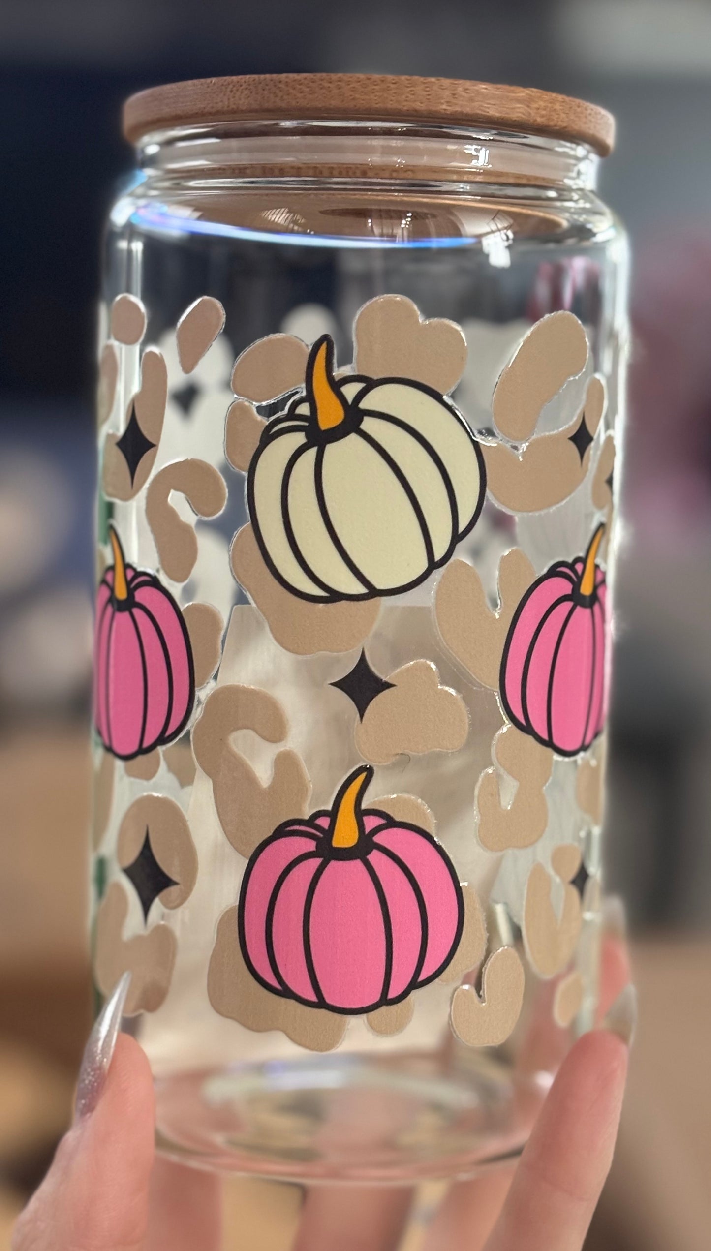 Pumpkin Glass Cups