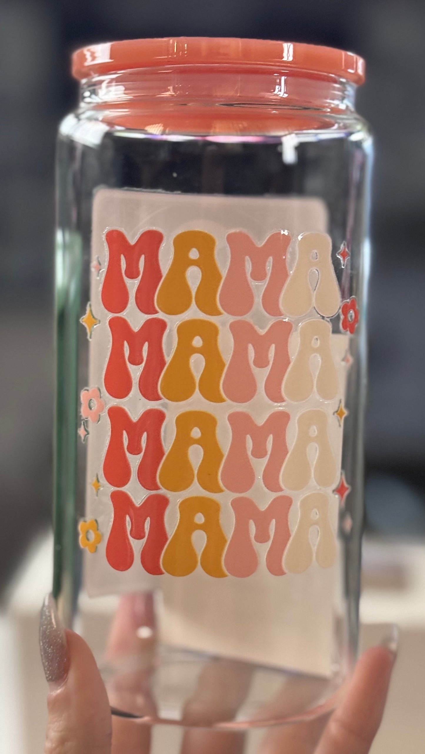 “Mom” Glass Cups