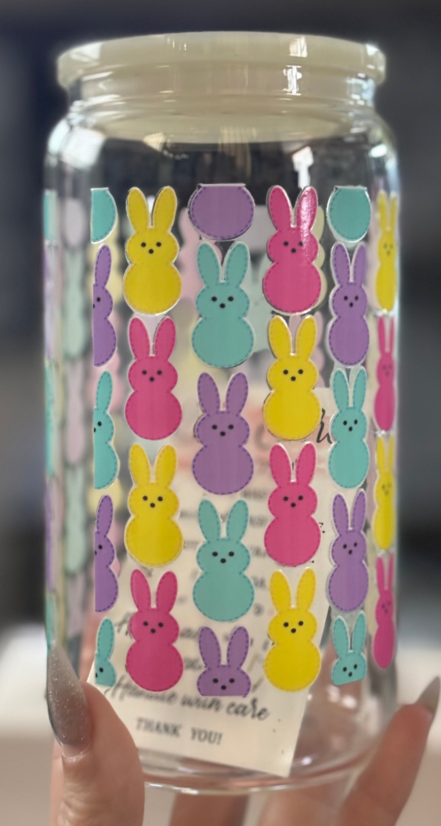 Peeps Glass Cup