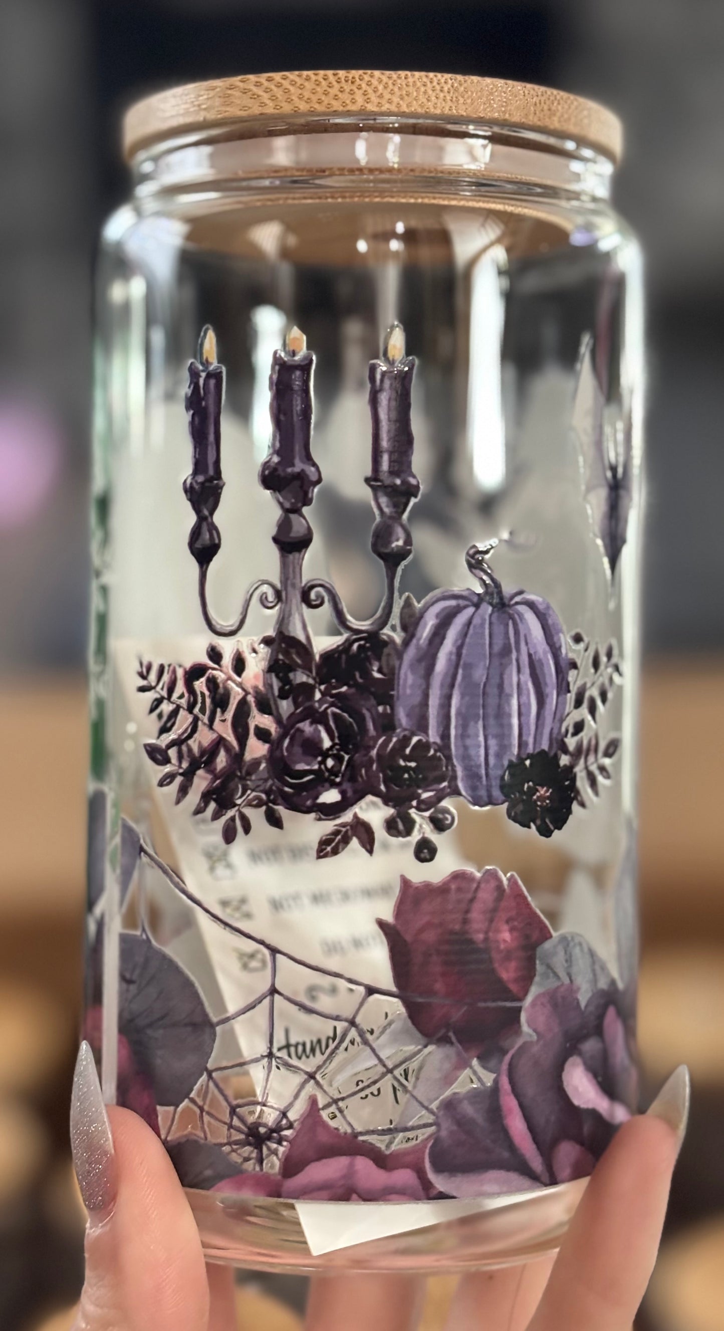 Halloween Glass Cup