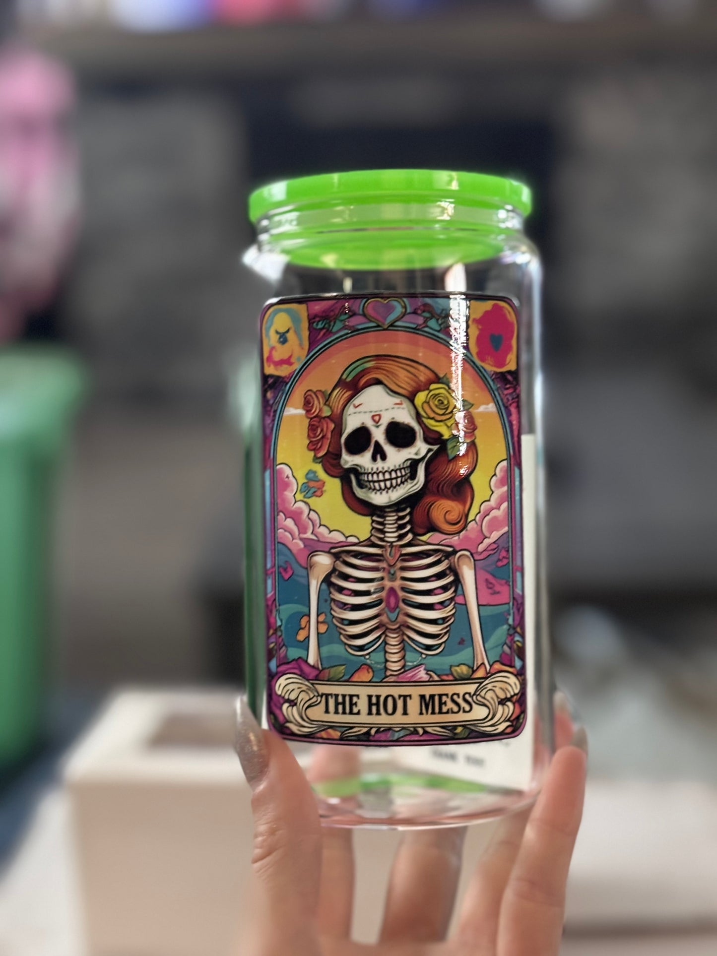 Tarot Card Inspired Glass Cups