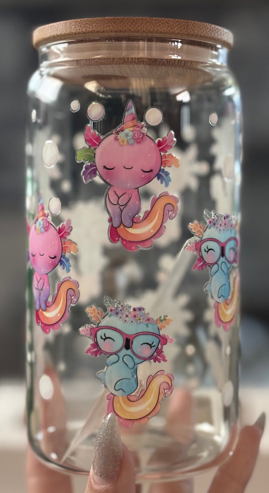 Axolotl Glass Cup