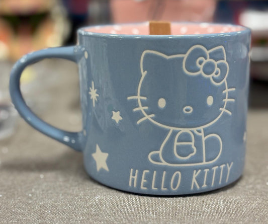 Blue Kitty Candle