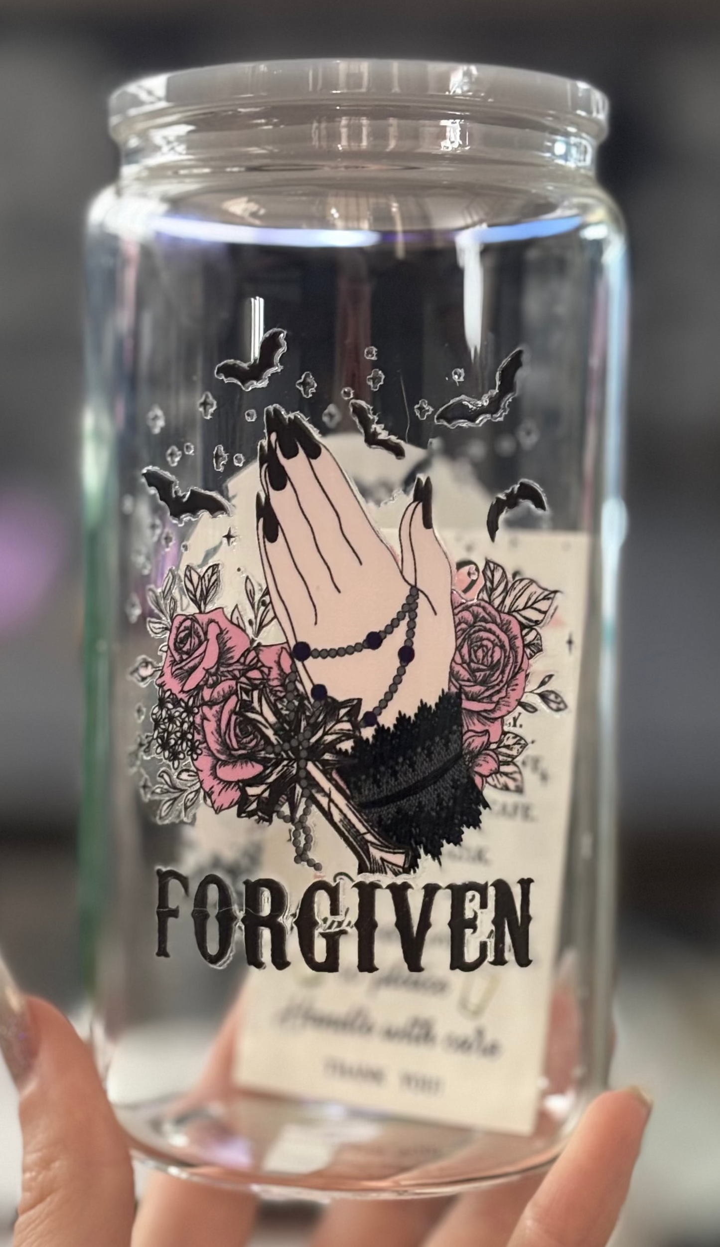 Forgiven Glass Cup