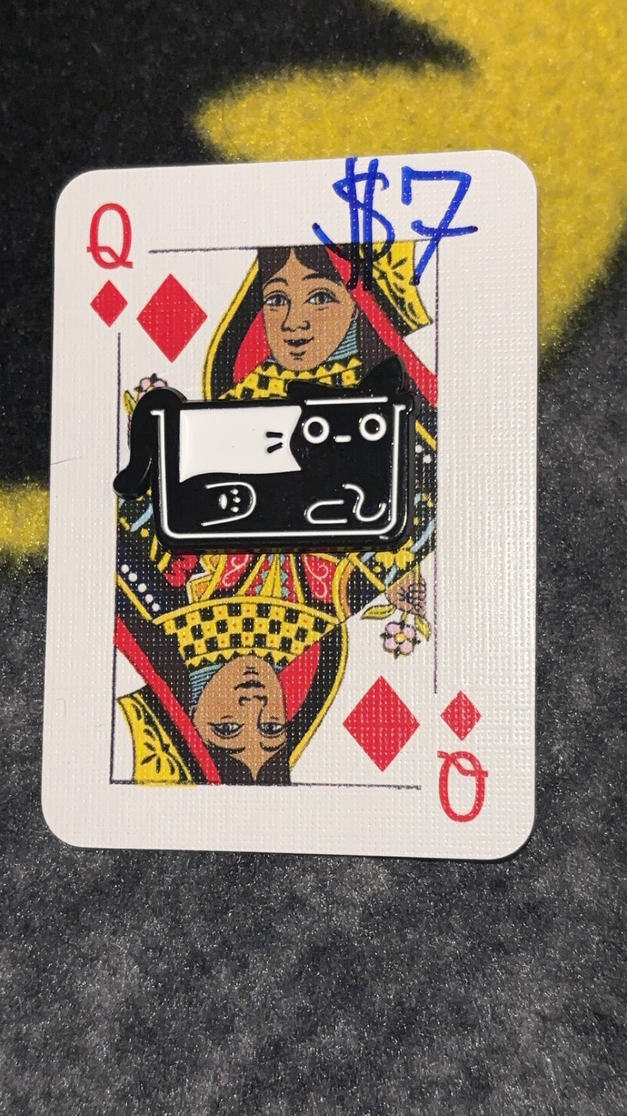 Silly Black Kitties Enamel Pins