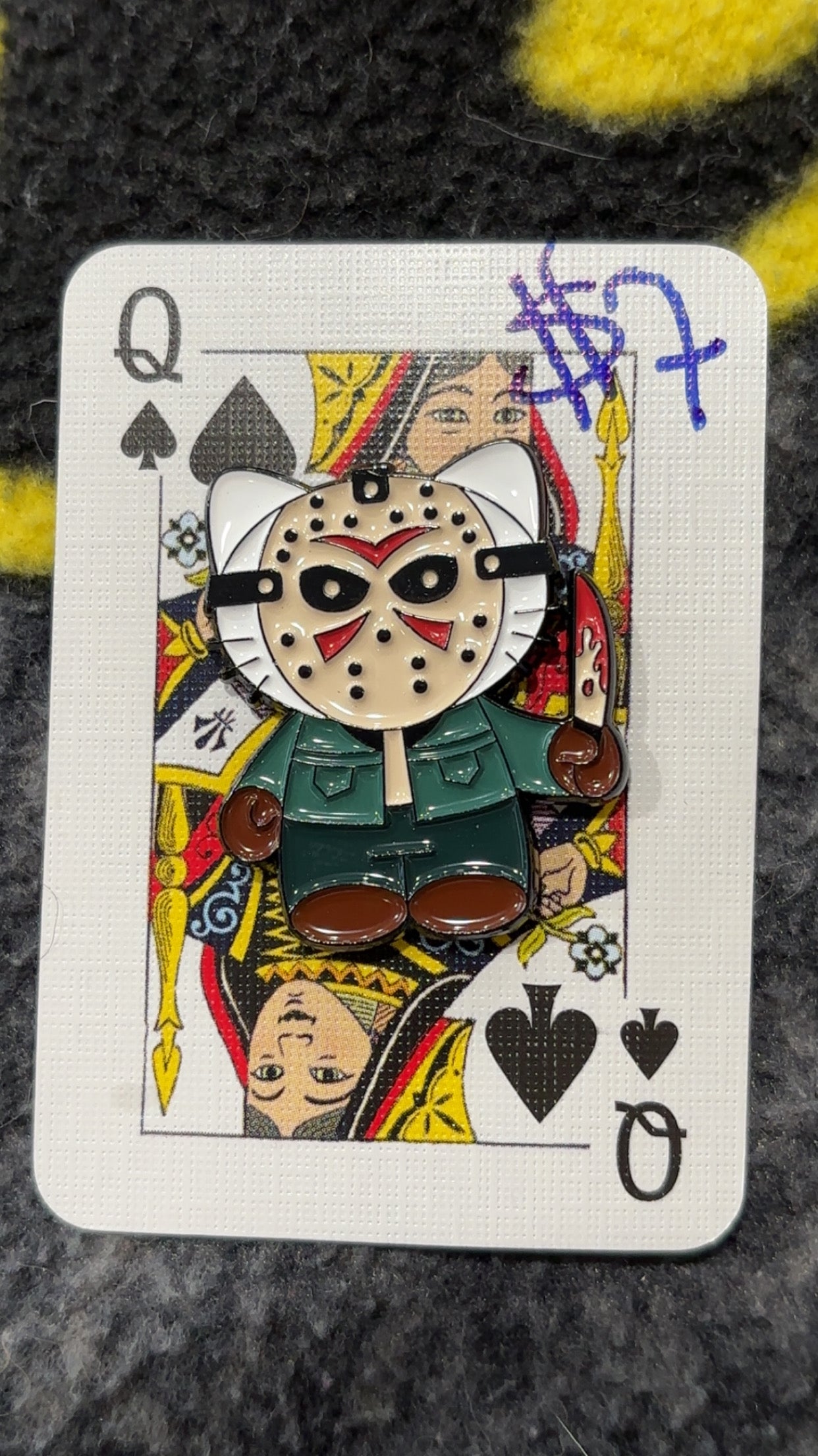 Jason Voorhees Kitty Enamel Pin