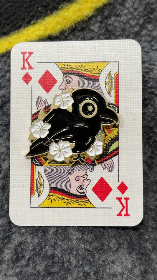 Crow Enamel Pin