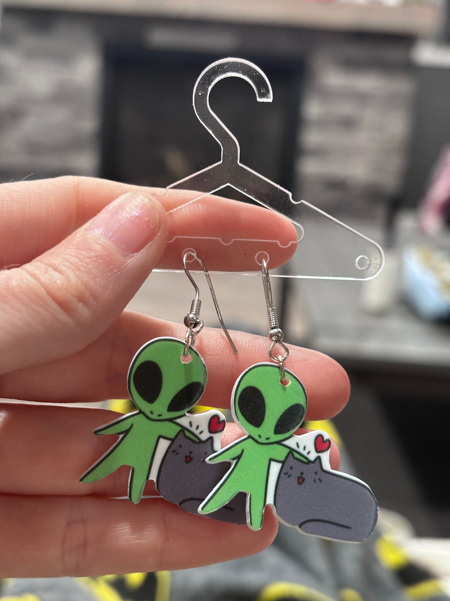Alien Earrings
