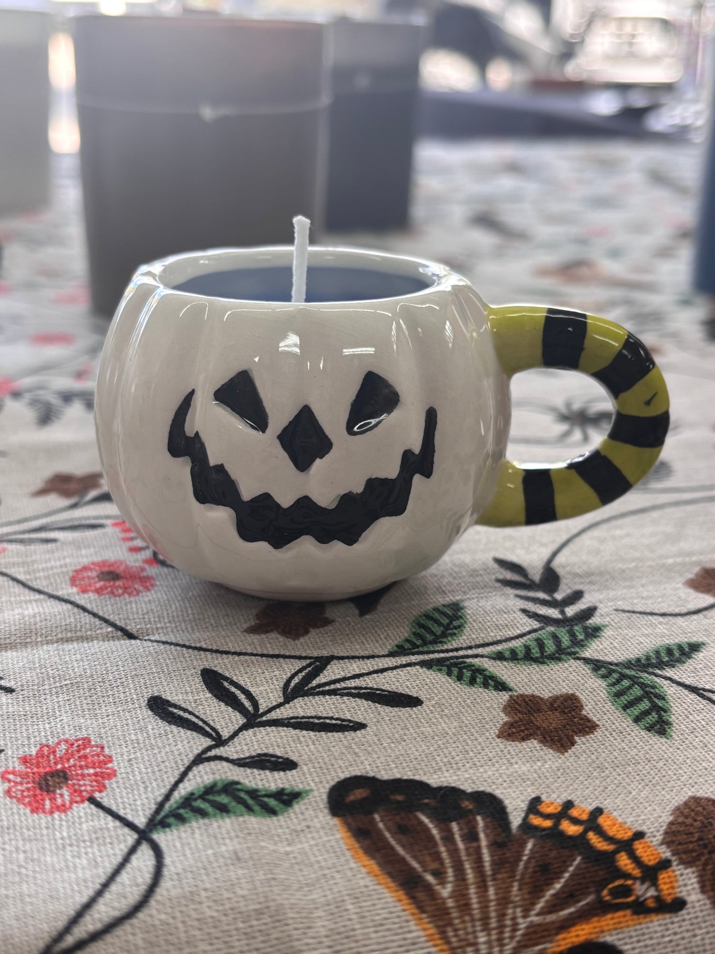 Mini White Pumpkin Candles
