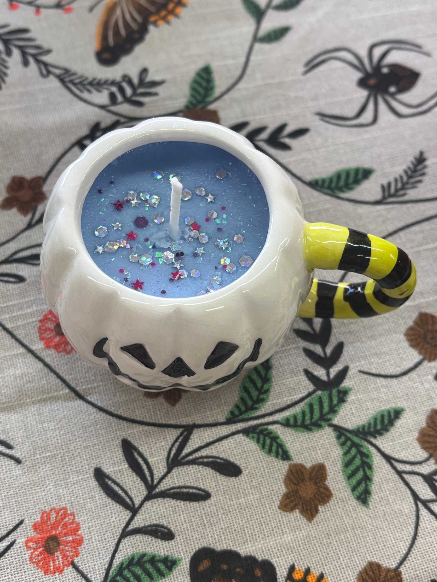 Mini White Pumpkin Candles