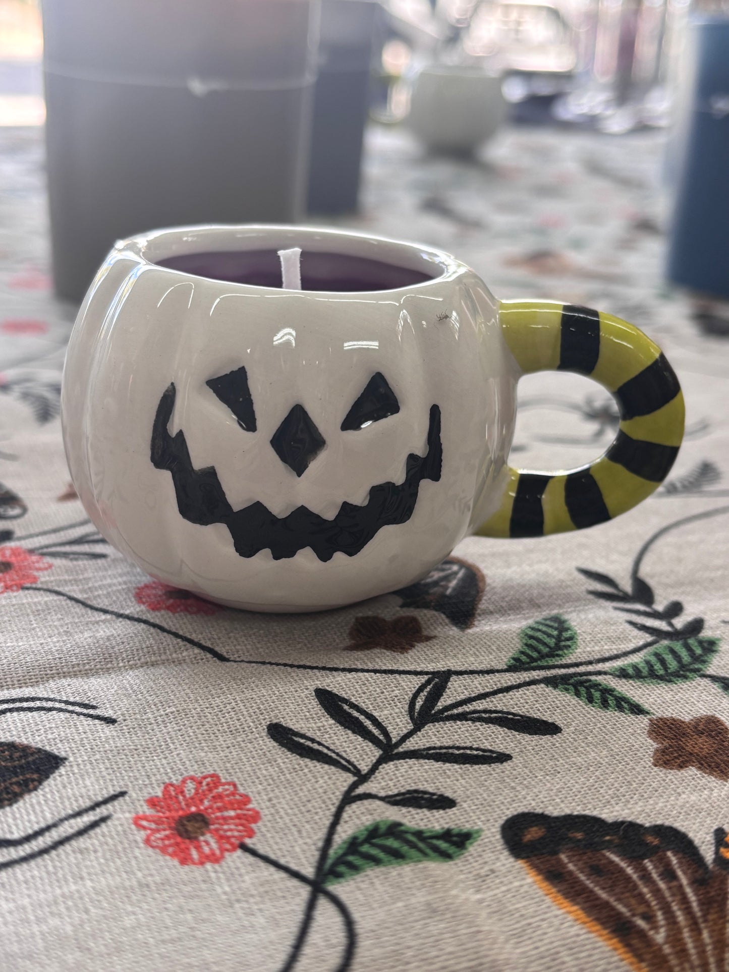 Mini White Pumpkin Candles