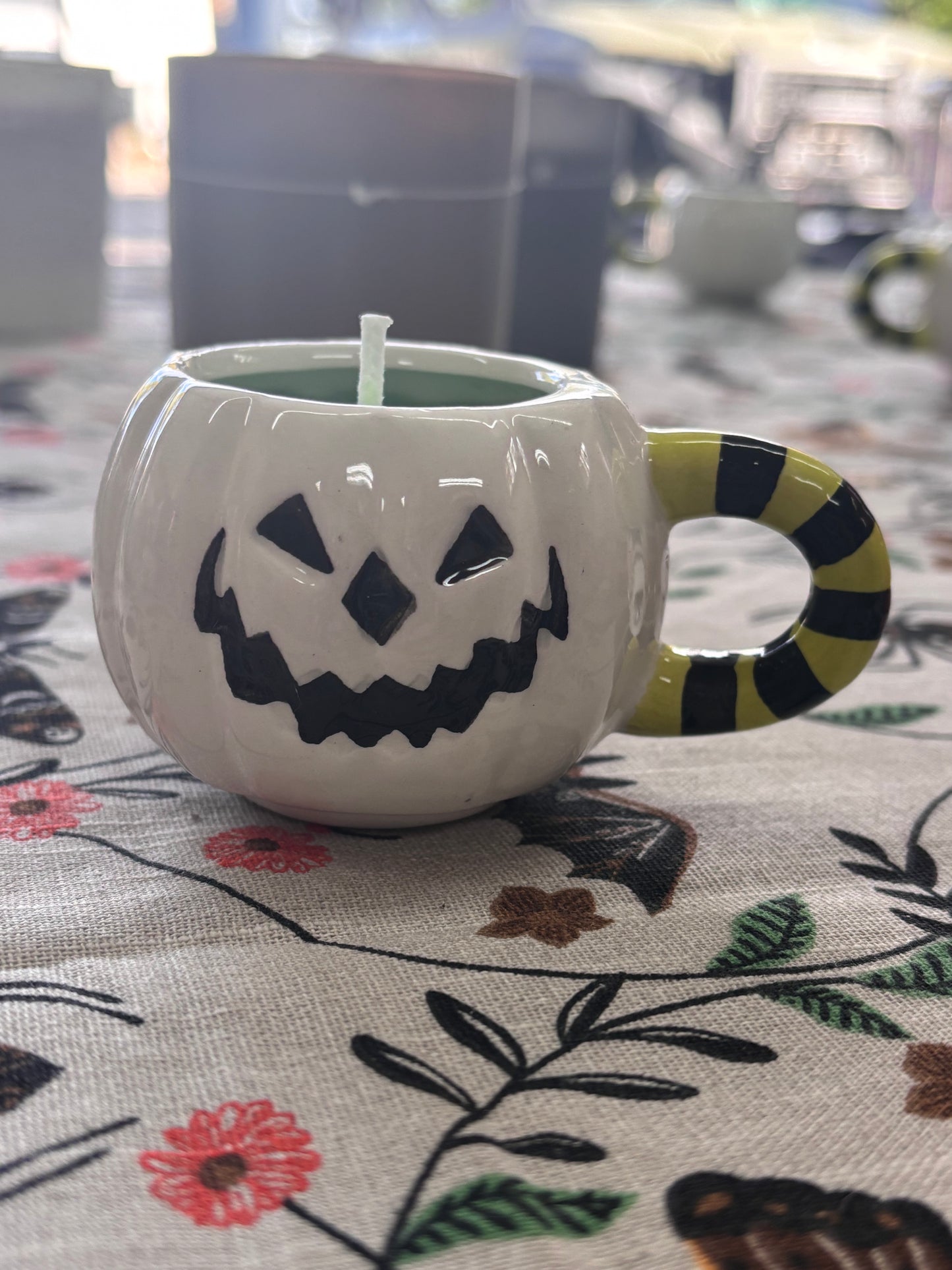 Mini White Pumpkin Candles