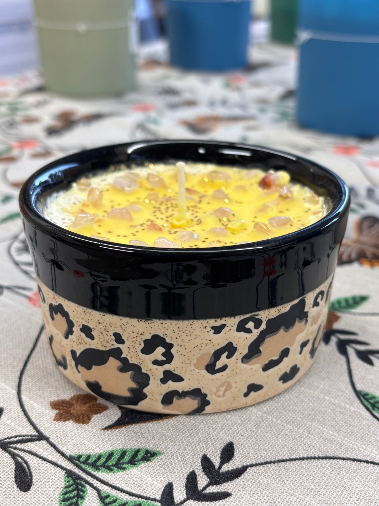 Cheetah Print Candle