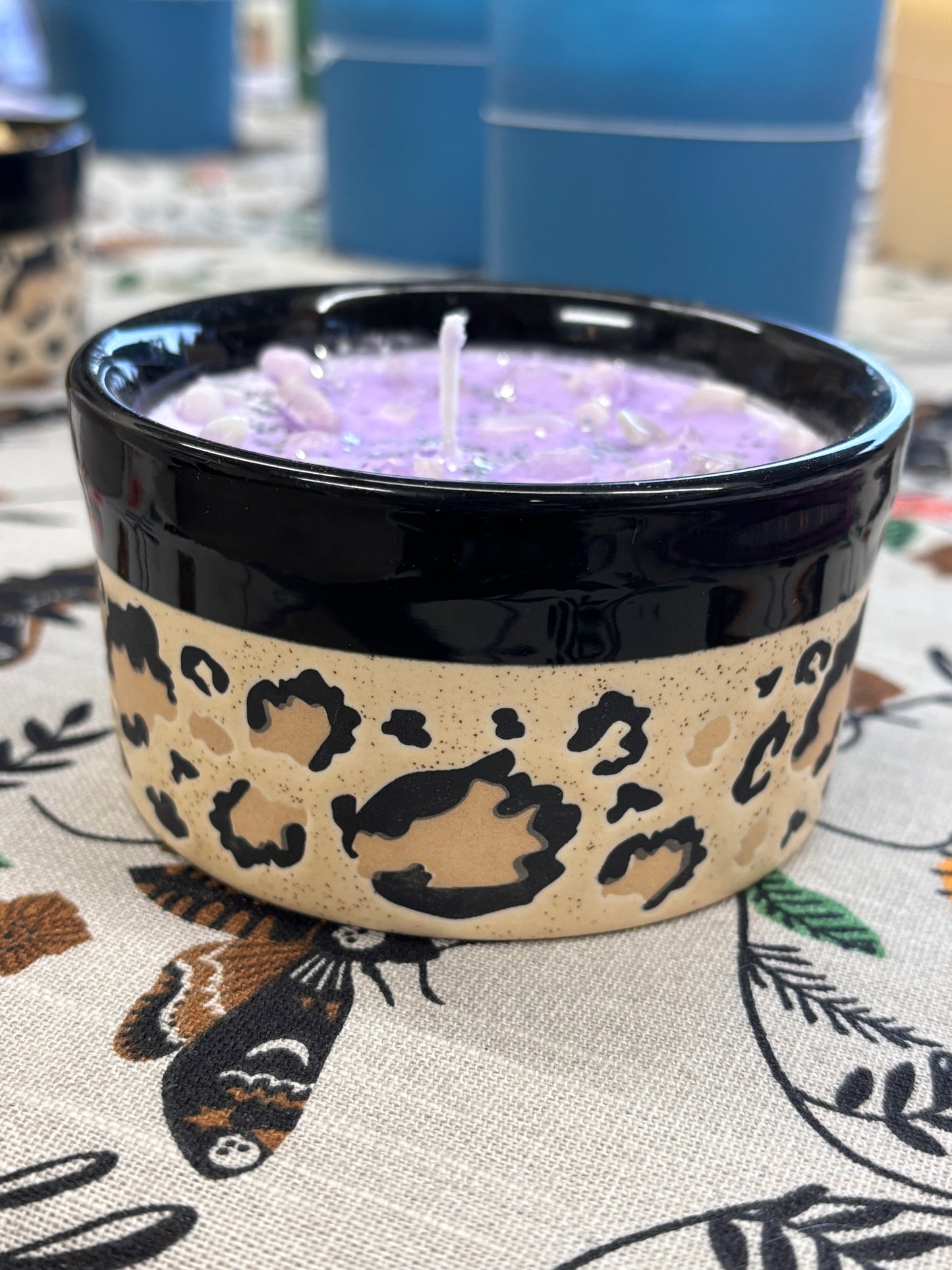 Cheetah Print Candle